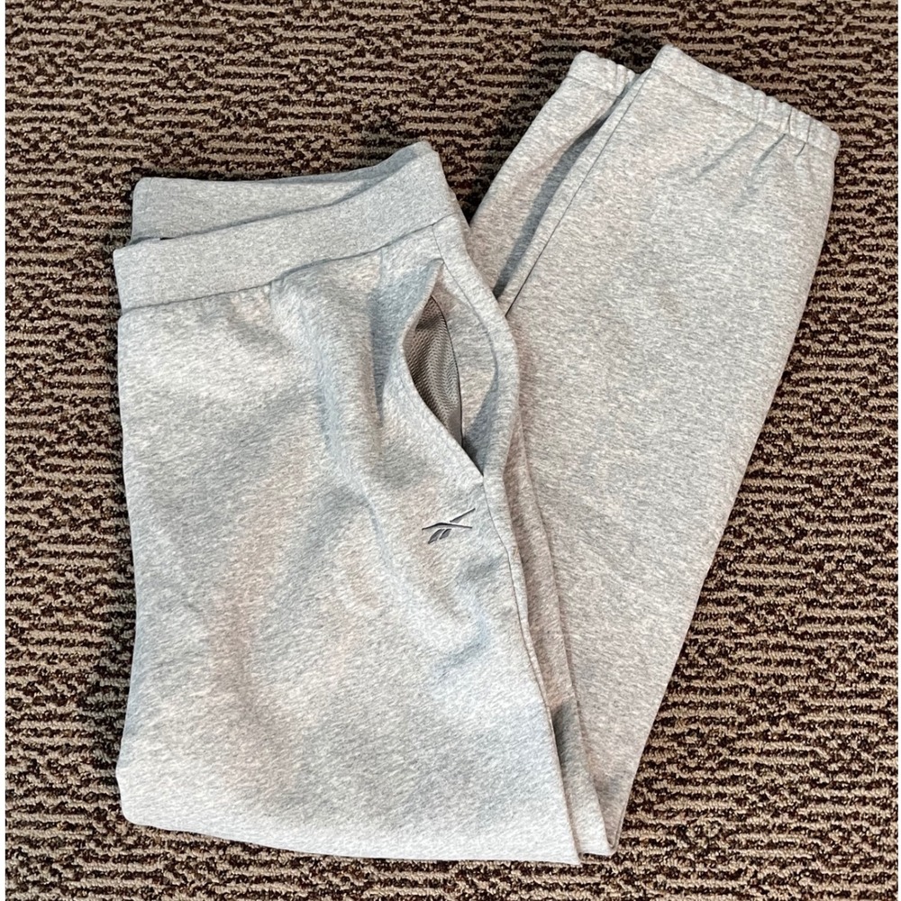 Reebok Womens High Rise Grey Joggers Sweatpants XL 100035605 NWT